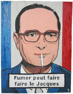 Laurent jacquy. Série fumeurs. Jacques Chirac.