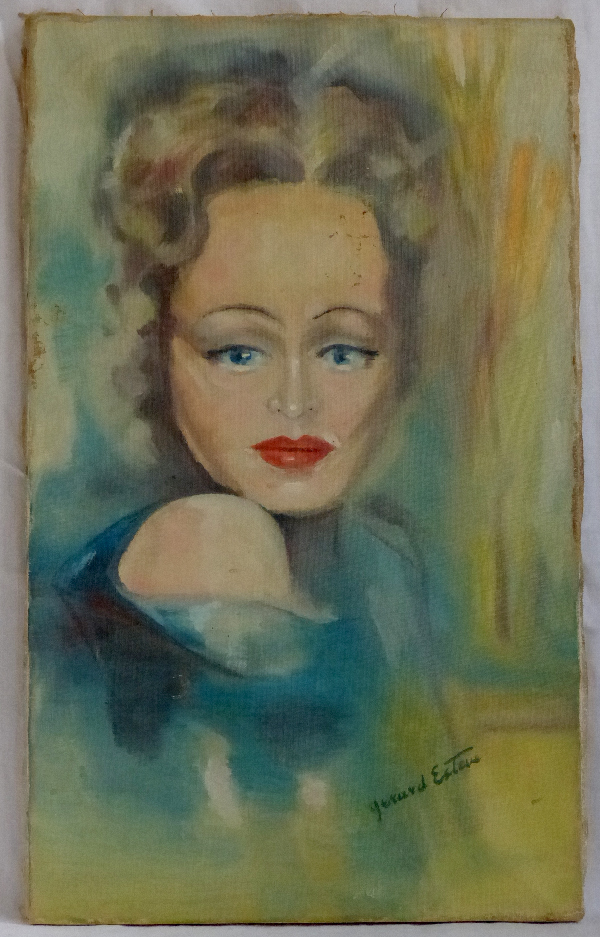 Marlène Dietrich.peinture.art modeste