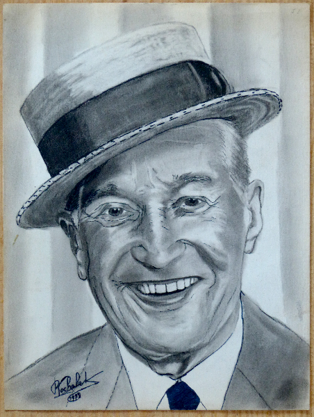 Maurice Chevalier.peinture.art modeste